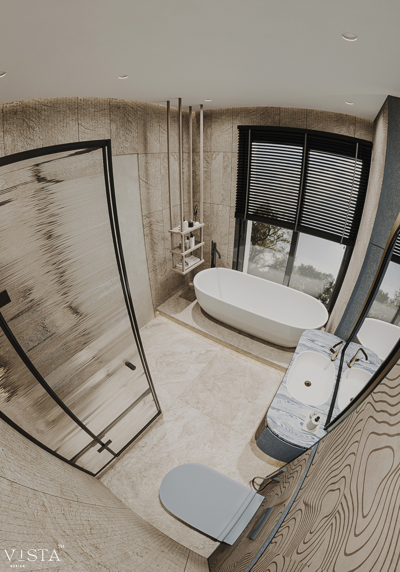 主卫；主卧卫生间丨阿联酋丨VISTA Design-13