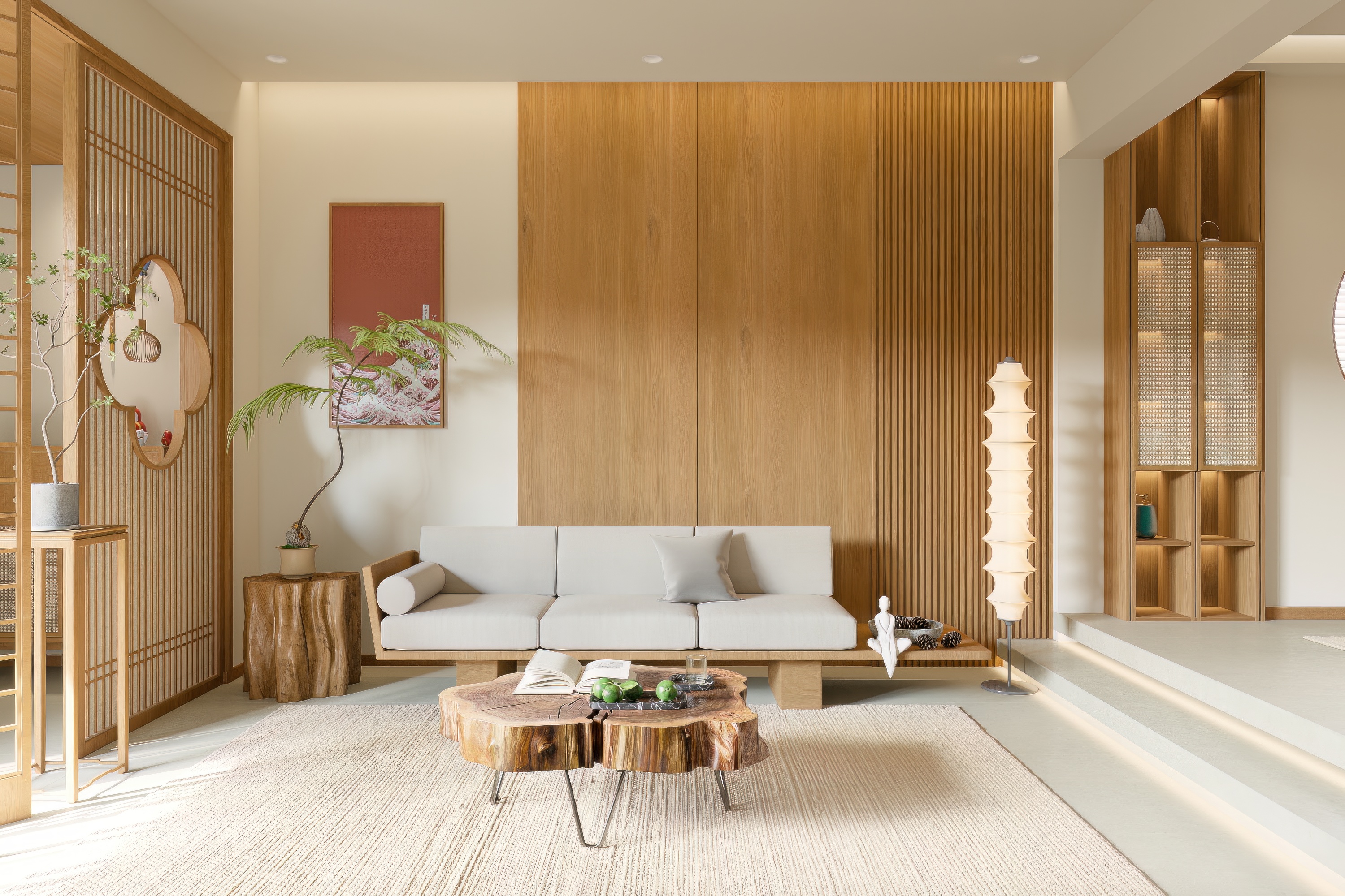 日式原木风效果表现-4