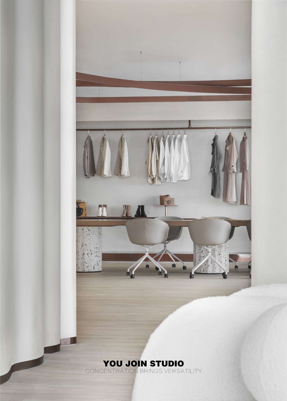 素柔绸纺办公空间设计丨于几设计-21