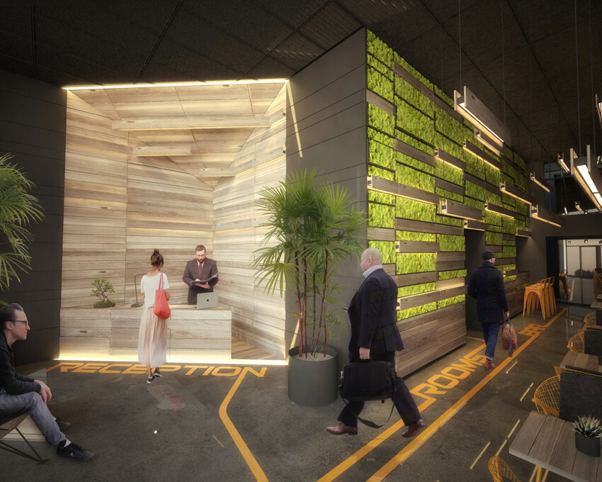 废弃商业区重生,汽车元素打造的环保时尚酒店-16