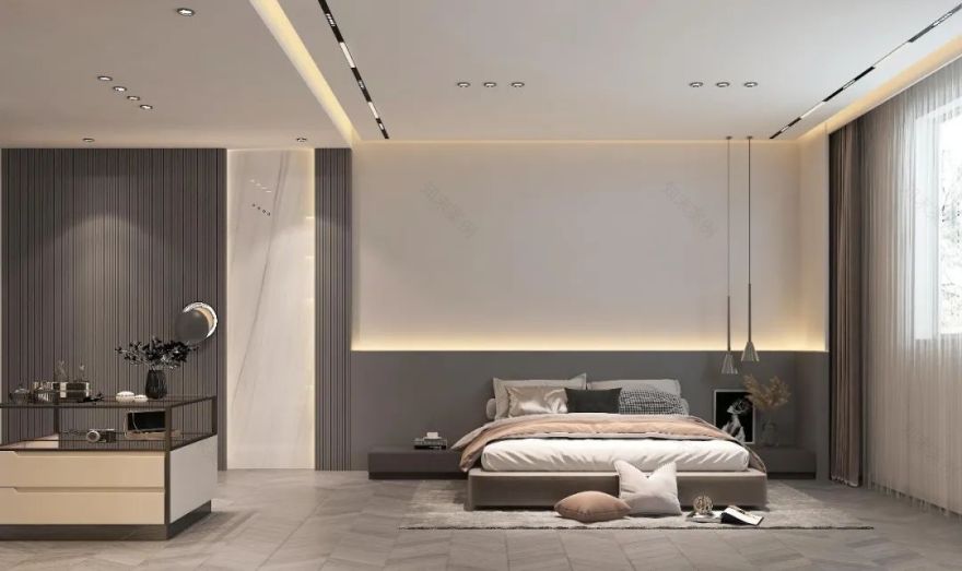 现代轻奢风住宅设计丨中国包头丨包头市众诚装饰-51