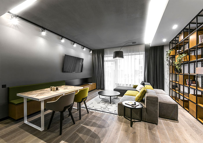 维尔纽斯Stylish住宅  Interjero architektūra-5