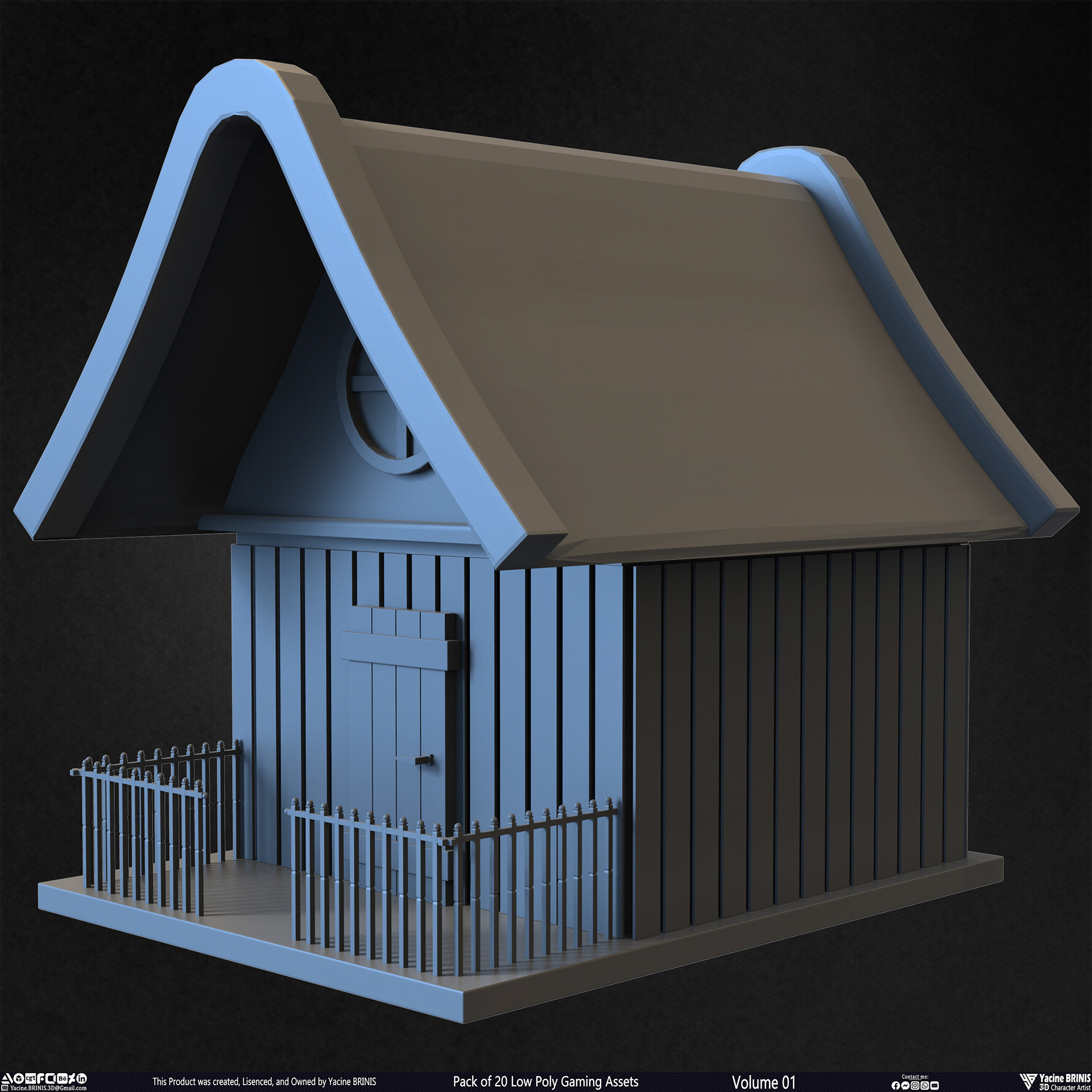 20 个低多边形游戏资产包丨Yacine BRINIS-19