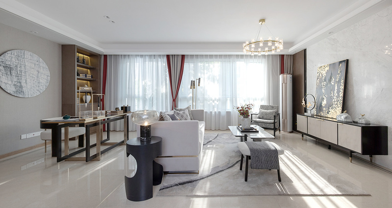 天津金辉北辰宜兴埠样板间 | 秋意浓烈的中式家居设计-34