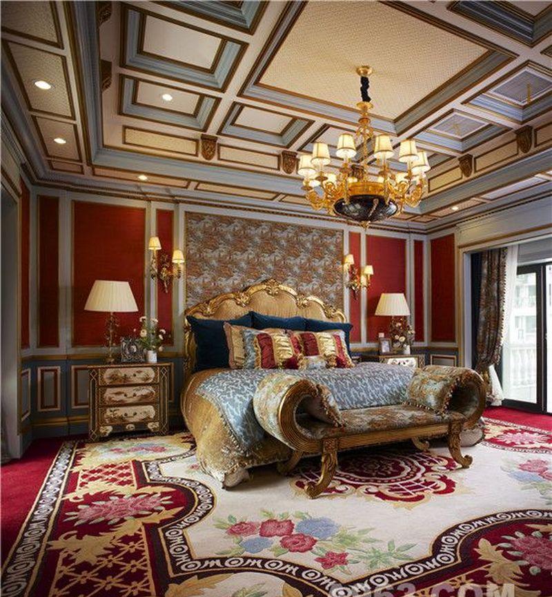 天津红磡领事郡法式别墅设计－浪漫宫廷风-13