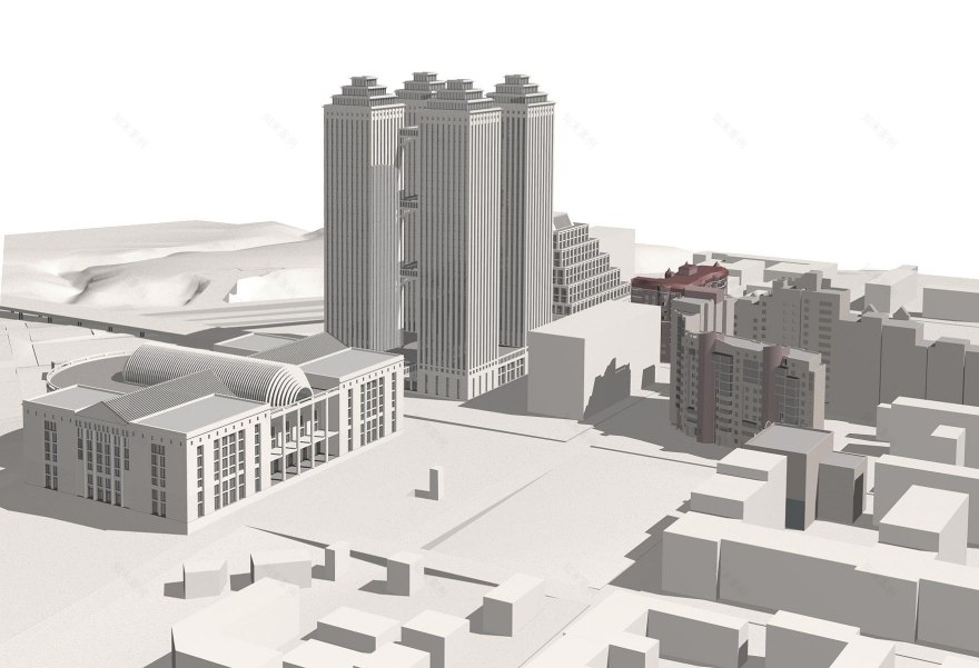 Perm 市行政商业中心 | 现代风格展现多功能空间魅力-11