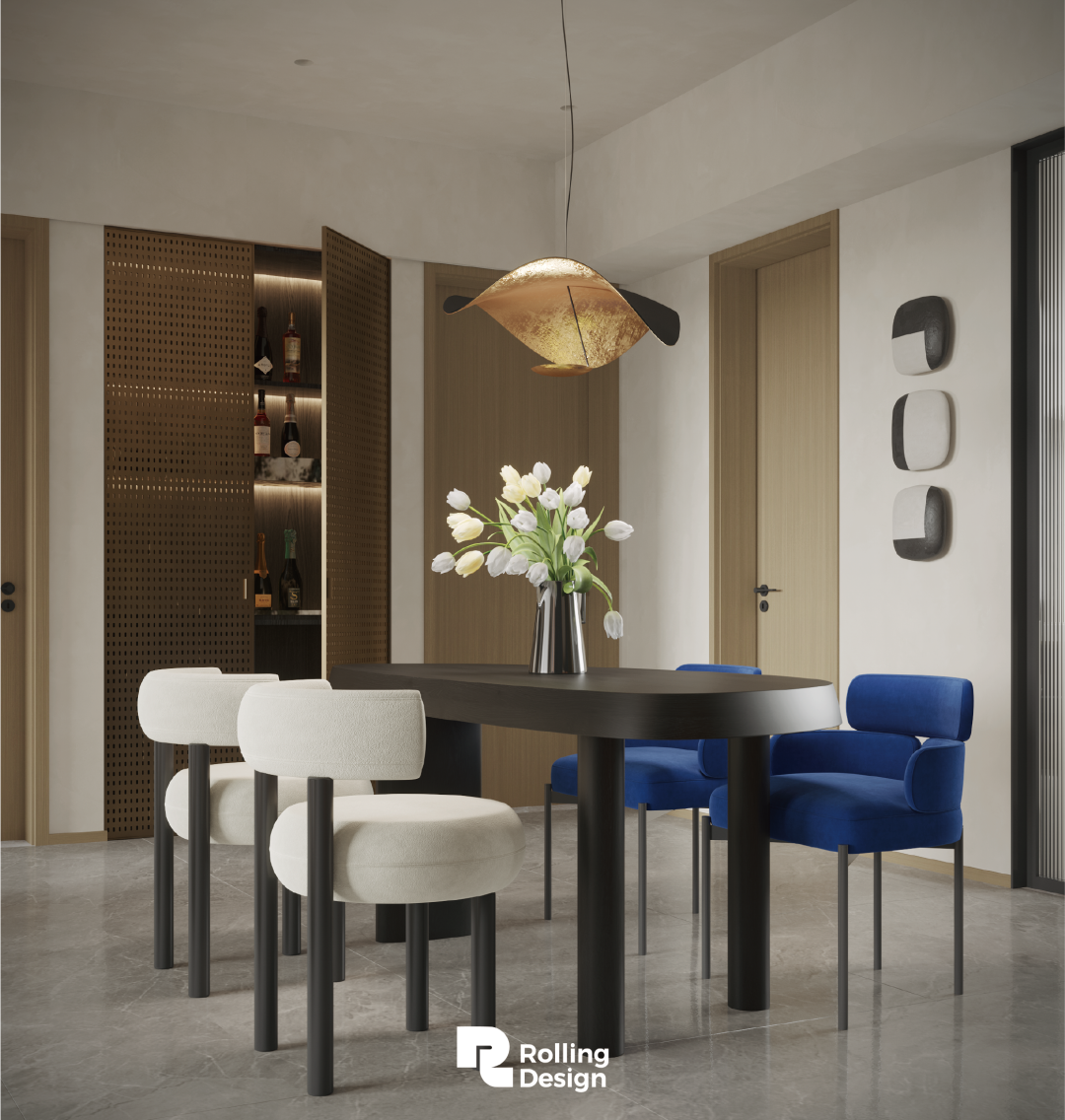 摩登与复古的共舞｜152㎡精装修改造-21