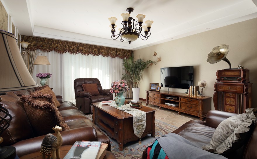 168㎡美式经典老房改造丨木澜-1