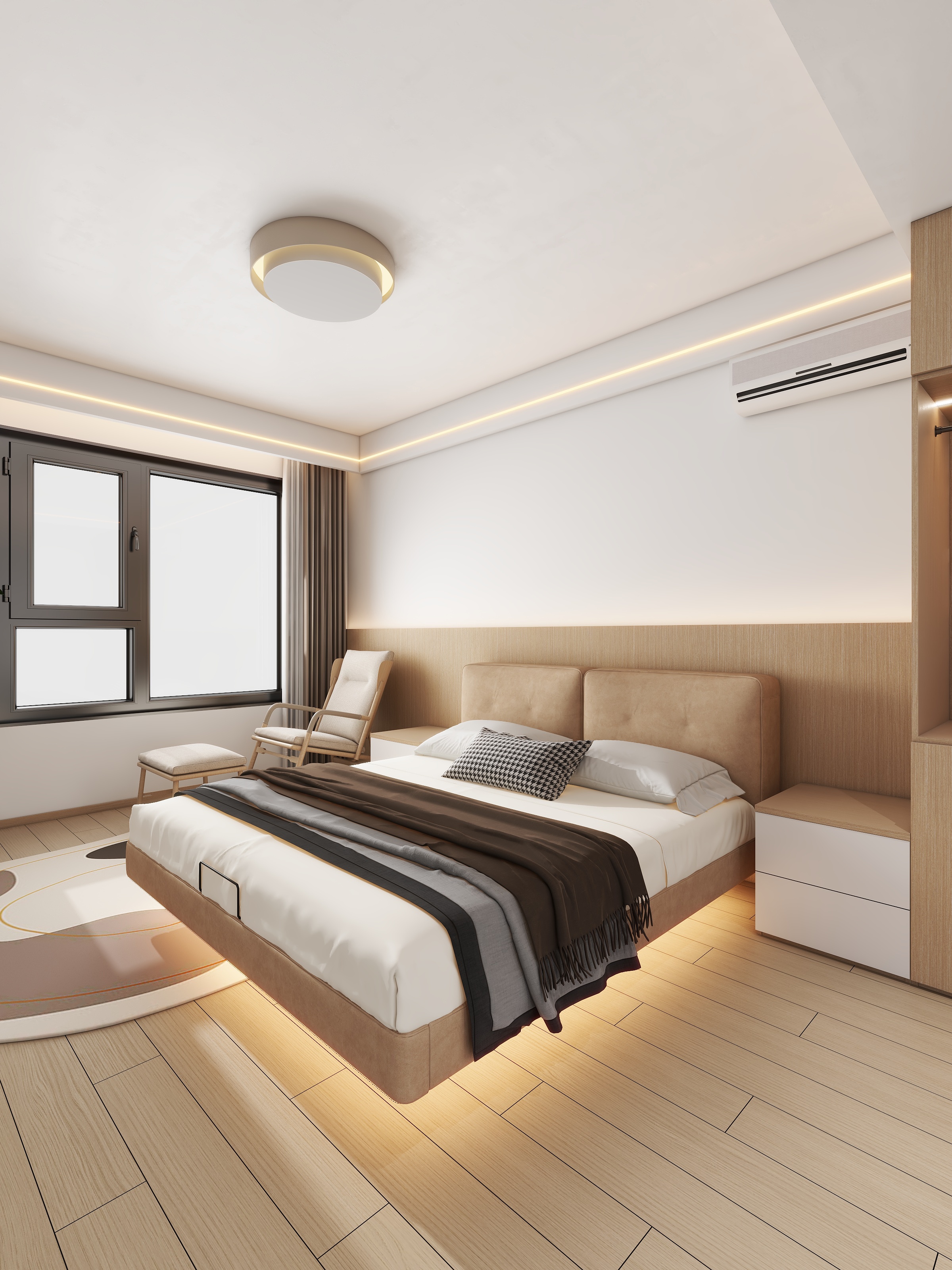 四川岳池雍合湾（123平方现代原木两居室）-34