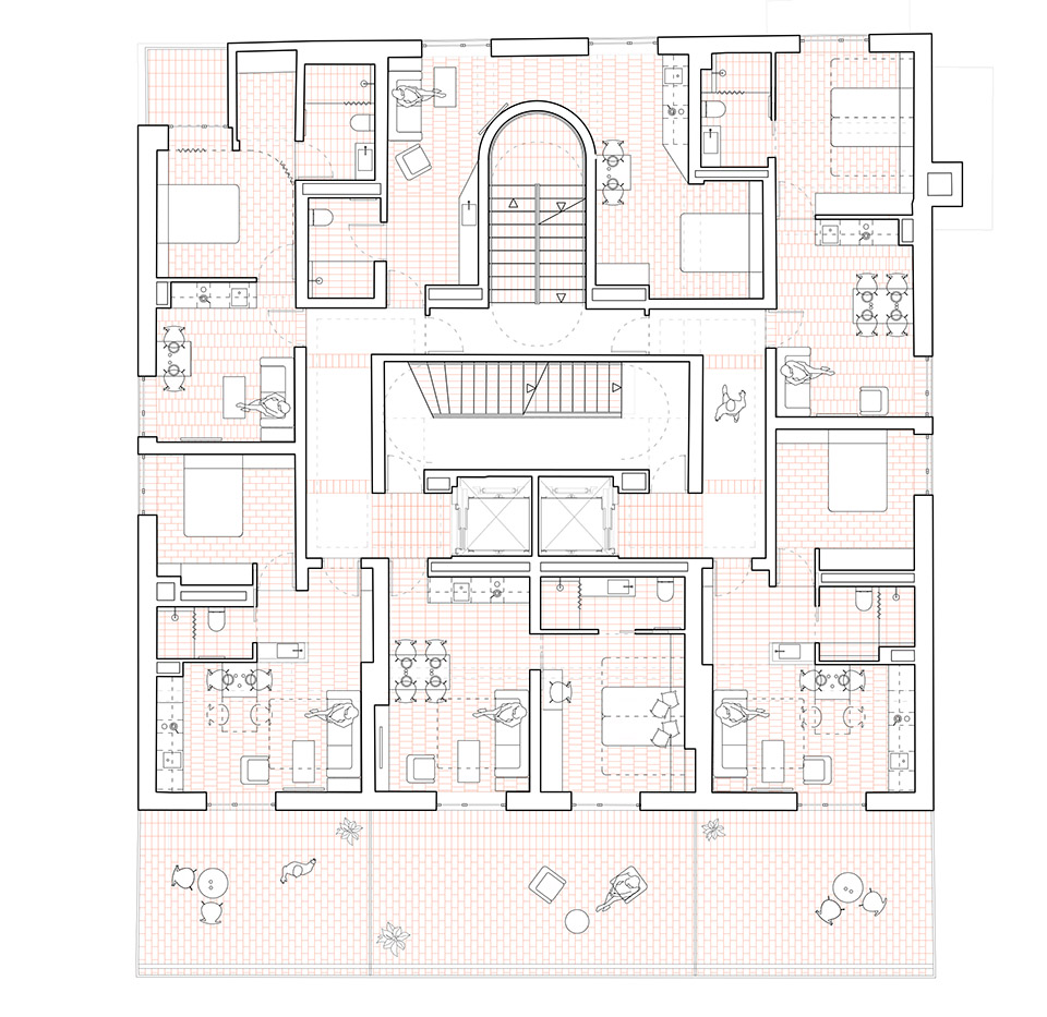 西班牙由废弃建筑改造成的 27 套公寓楼丨NUA arquitectures-103