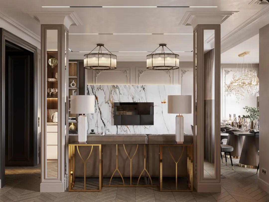 俄罗斯莫斯科 192·4㎡私人豪宅设计丨Julia Design-27