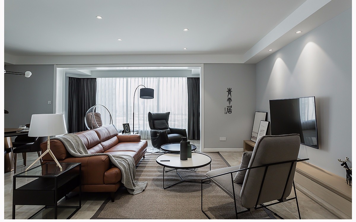 196㎡现代风格住宅  青云居设计-1