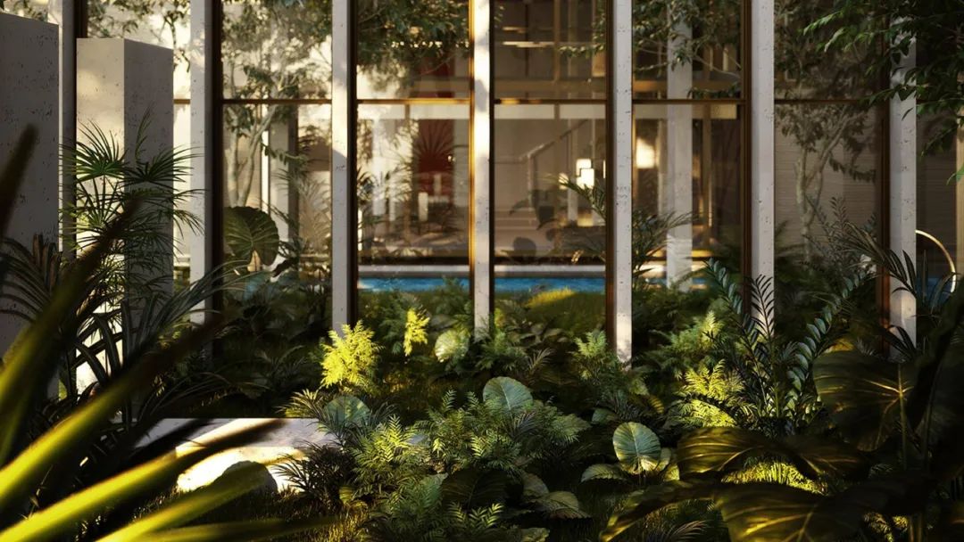 伦敦顶级花园豪宅 Wardian | 几何大胆线条与翠绿自然的完美融合-25