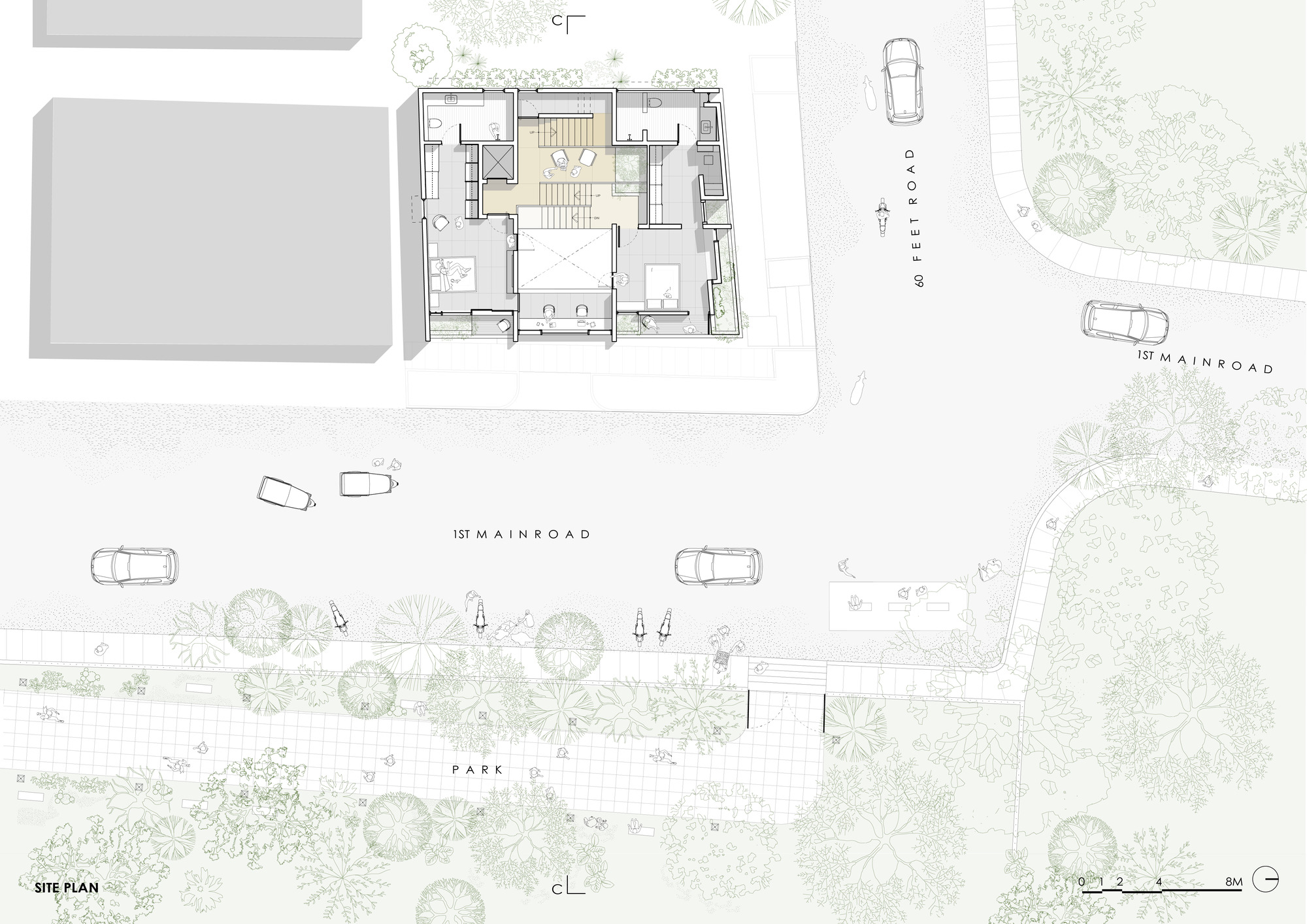 阶梯井屋丨印度班加罗尔丨A Threshold-65