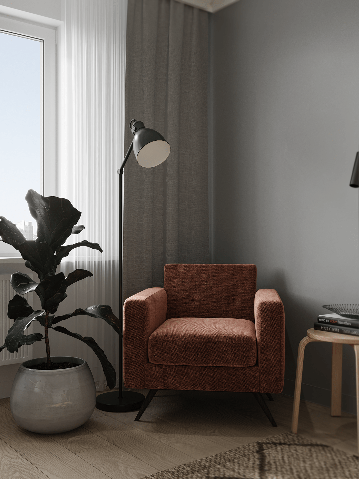 清新的小公寓，完美效果展现                     -12