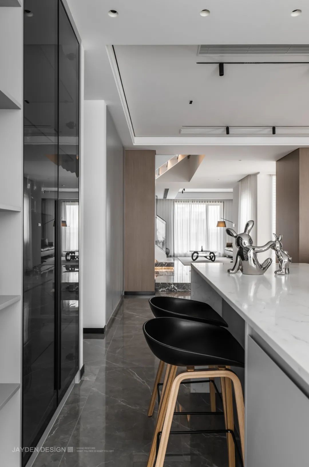 简狄实景案例｜《光影之境》｜双客厅+三面落地窗，凌空而居，不亦乐乎。-72