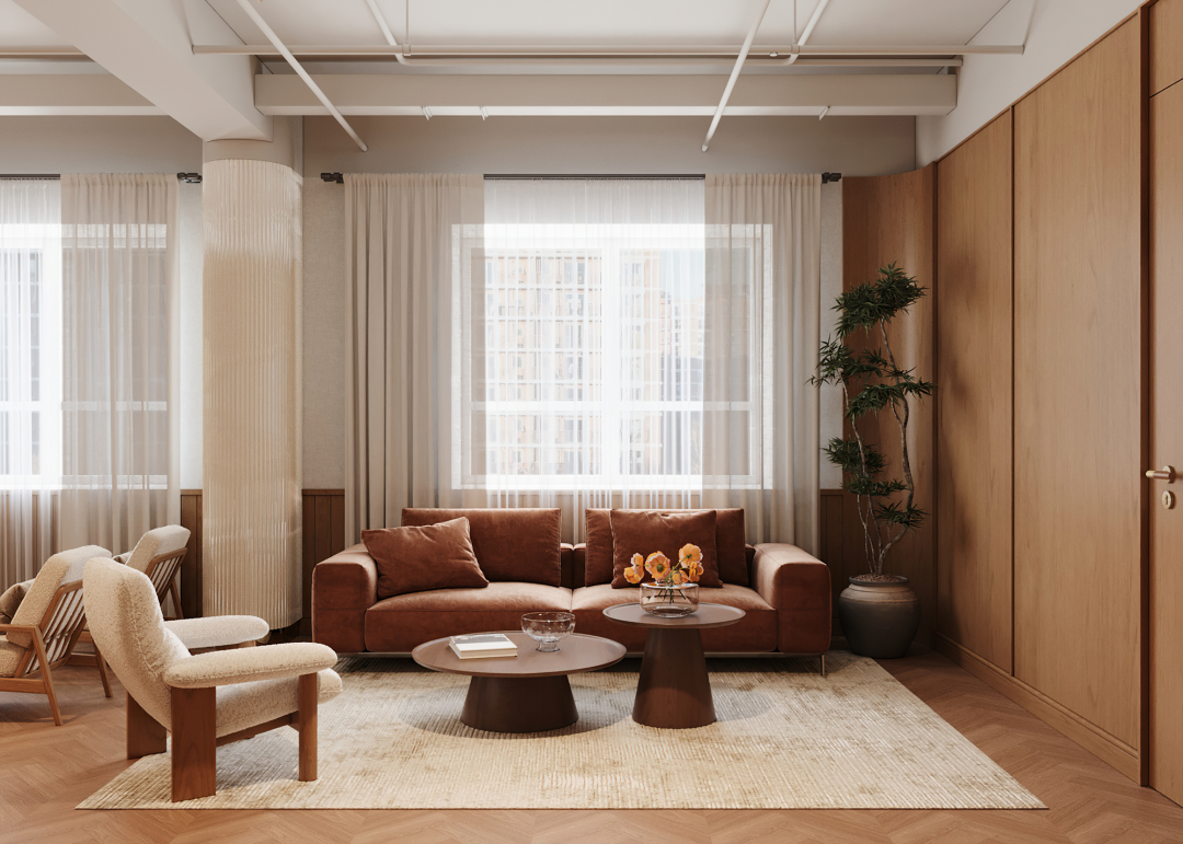 OFFICE|复古摩登以经典定义美学办公空间-74