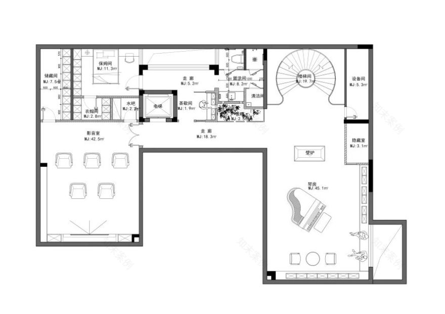 别墅《鸢翥》丨中国武汉丨苏州庐影室内设计工作室-5