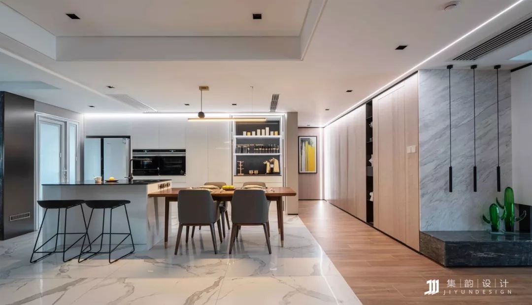 集韵设计|| 西安 160㎡现代简约之家,藏匿收纳空间的秘密-102