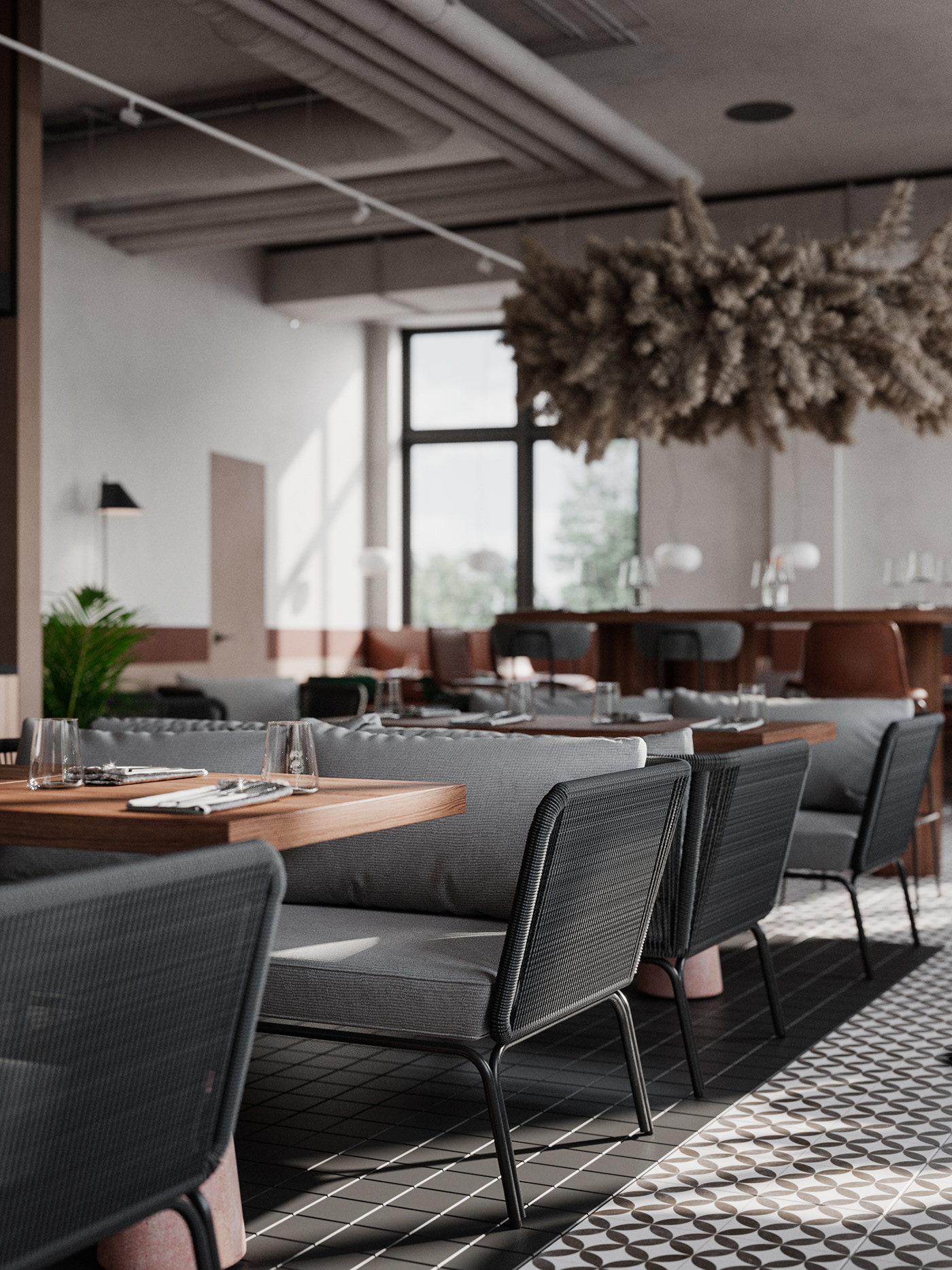 圣彼得堡 89㎡自然魅力随性餐厅-9