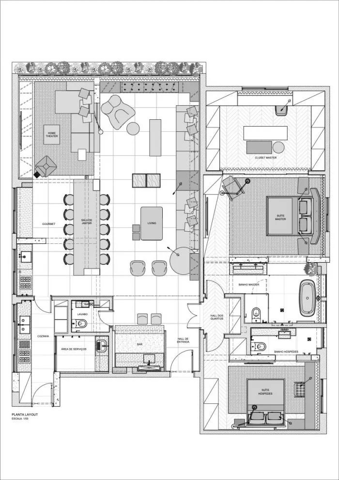 意大利风格公寓设计丨巴西圣保罗丨NJ+Arquitetura-60