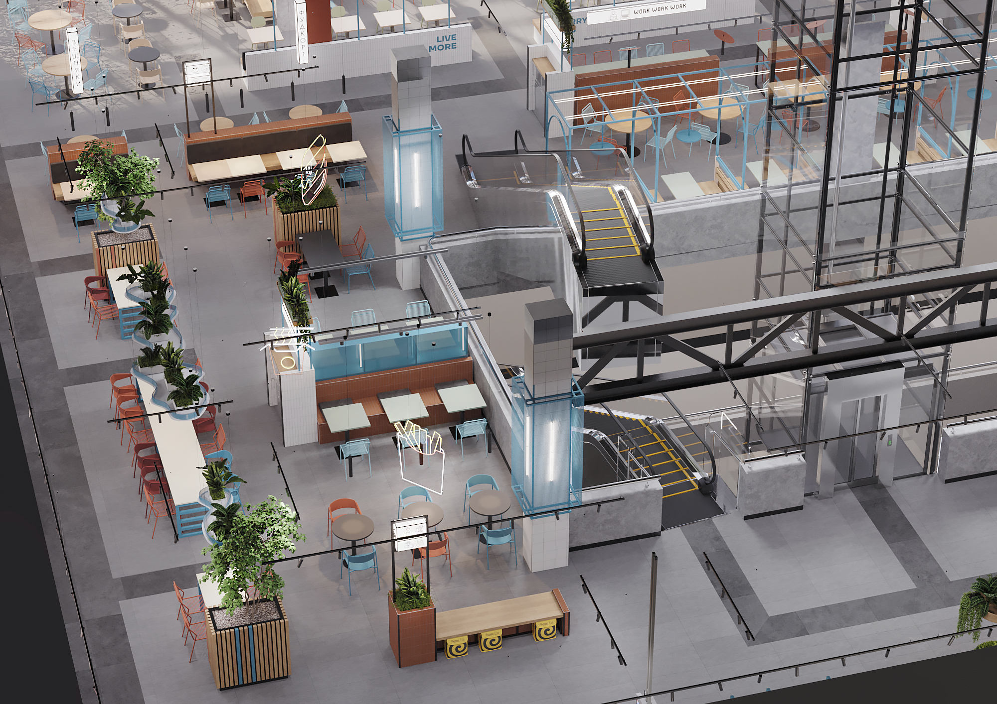 韦什尼亚基美食广场丨俄罗斯莫斯科丨Muravina Anna,Sazonova Elena-6