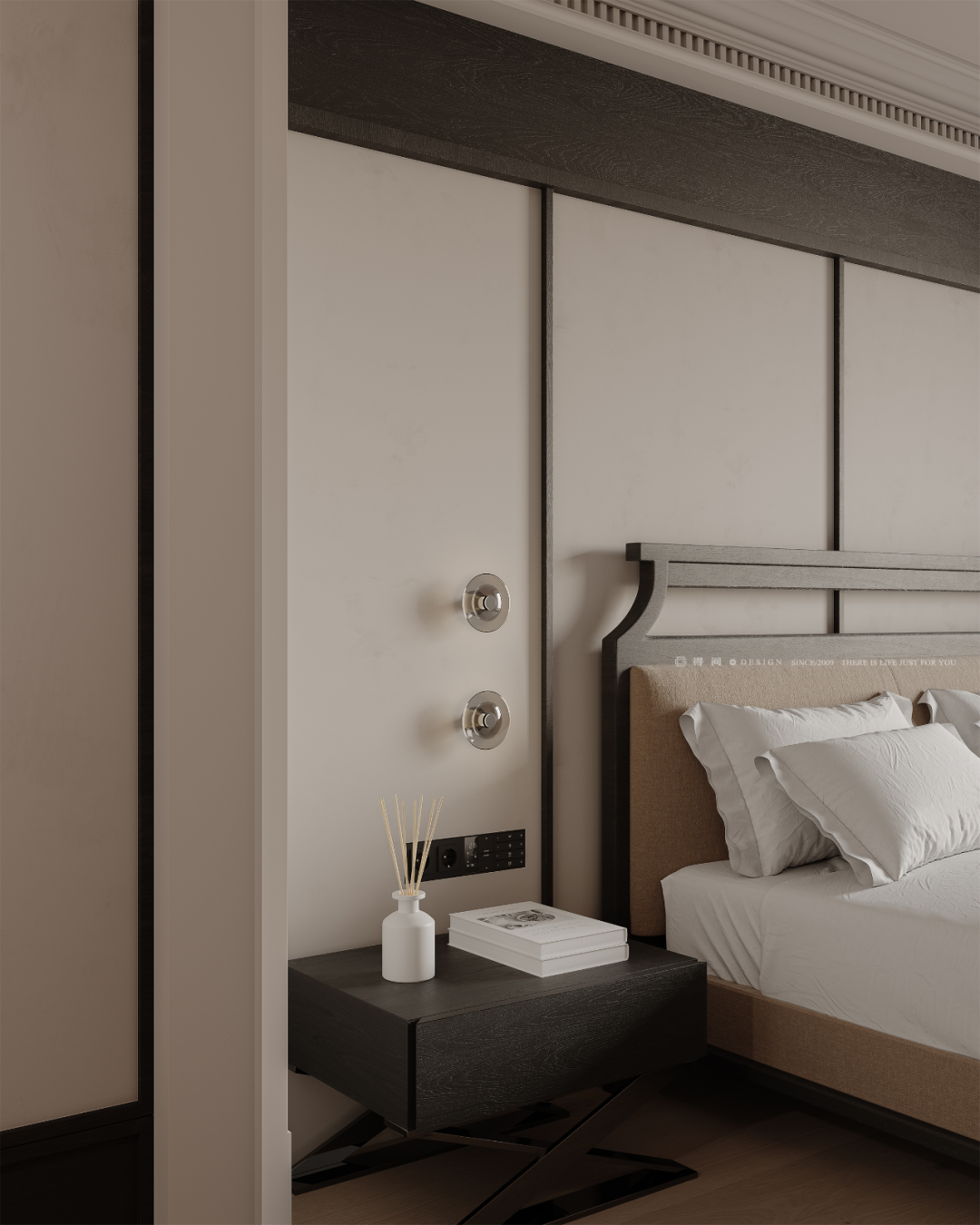 得间设计丨精装改法式婚房，将时光浸润在260㎡的质感新居里-174