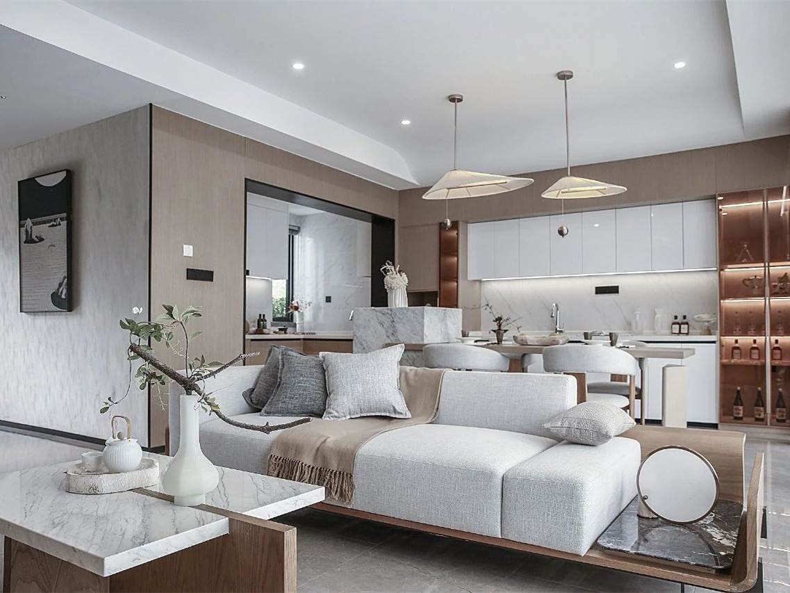 弥勒融创九熙府 160 户型样板间丨中国云南丨重庆默存室内装饰设计咨询有限公司-3