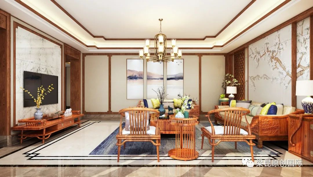 国宾壹号别墅 | 传统与时尚融合的中式设计-22