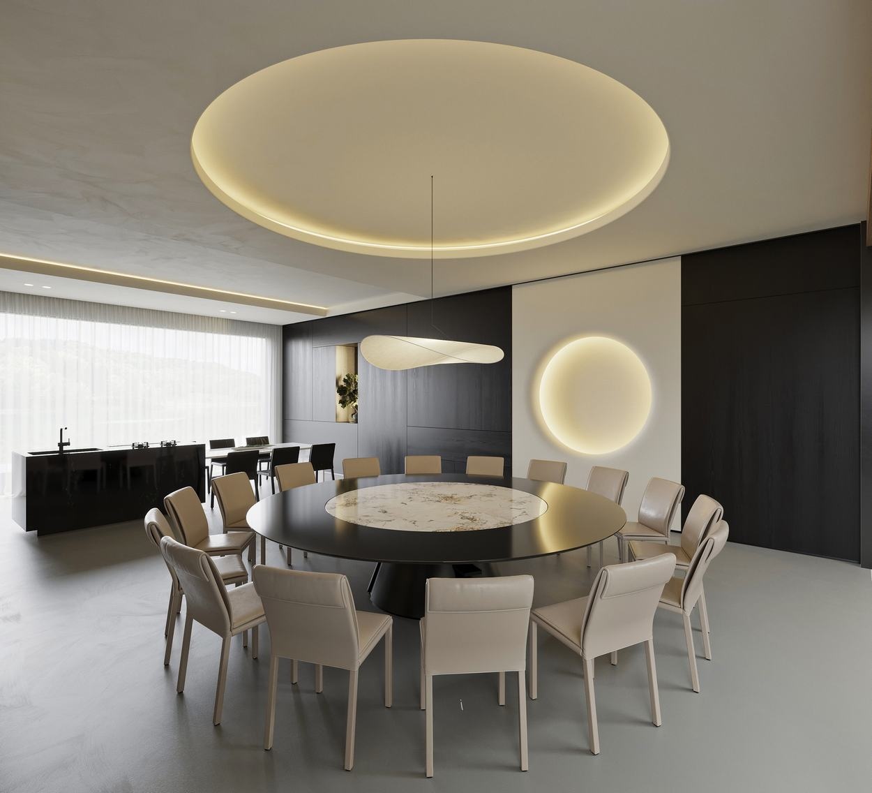 忆江南·中式别墅丨ZHBB 效果表现-45