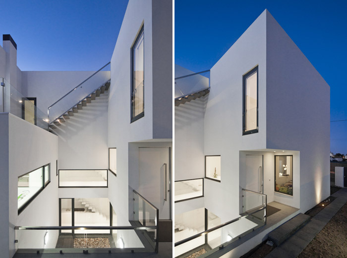 葡萄牙 DJ 住宅 | 中庭组织复杂空间-7