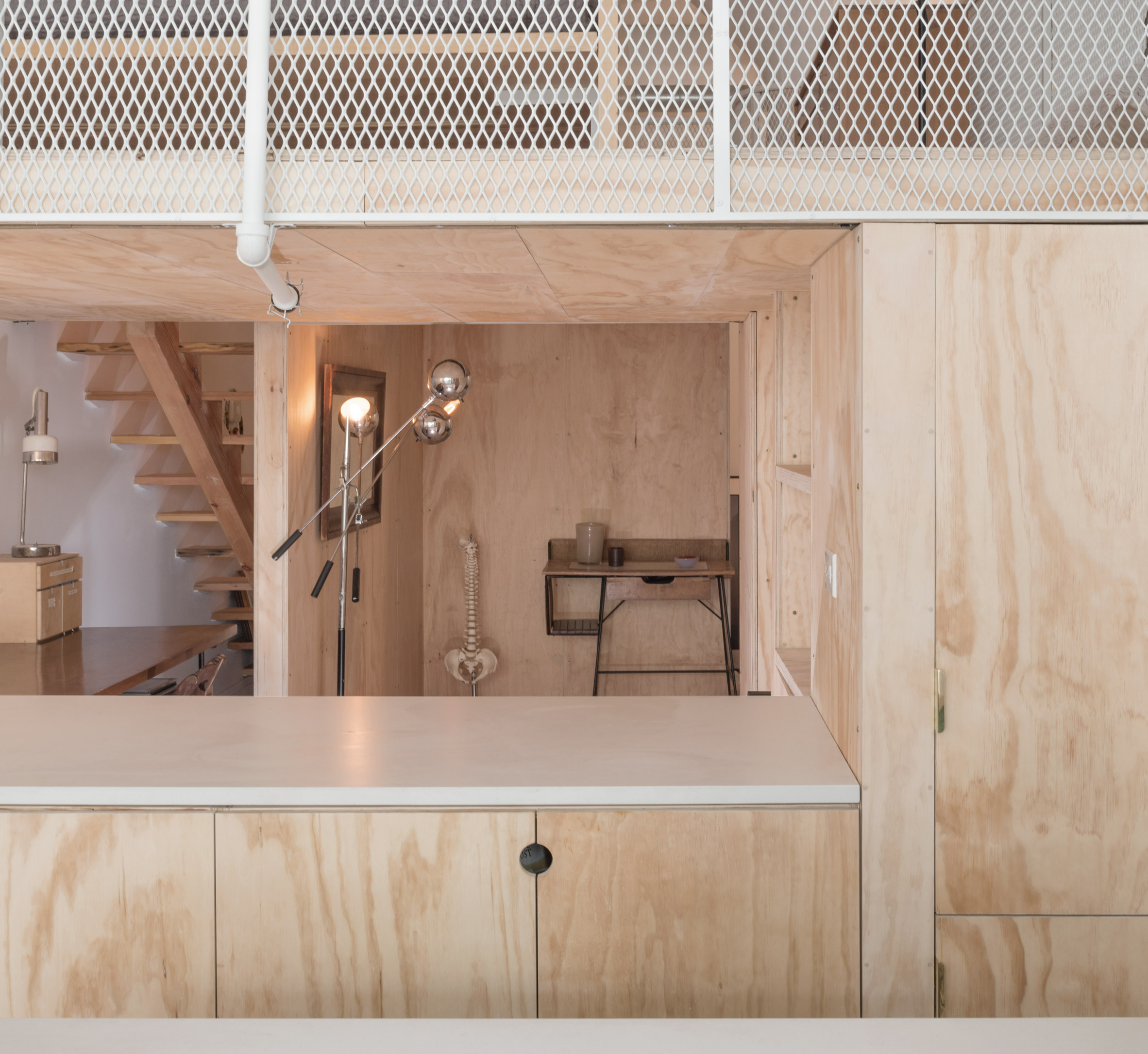 New Affiliates renovates Bed-Stuy Loft with plywood mezzanine-9