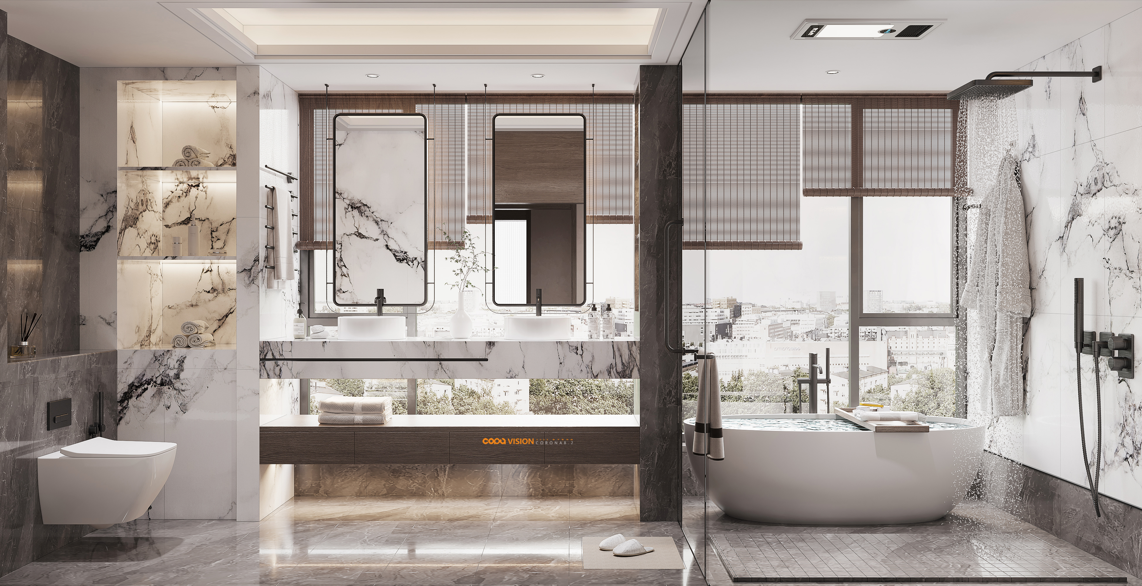 靠背视觉 2022 年中下旬家装效果图表现作品-24