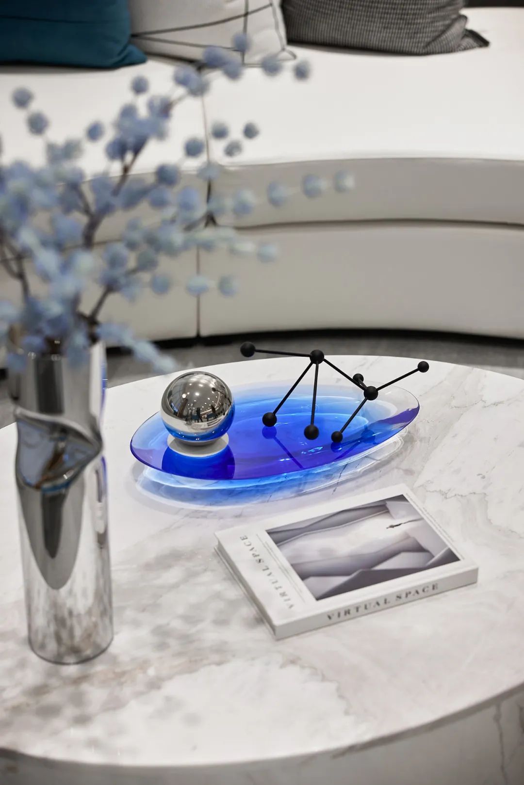 江苏盐城大丰生活美学艺术馆 | 虚实之间的蓝色梦境-51