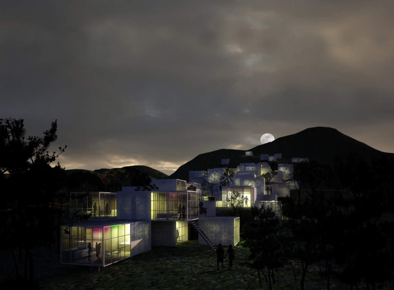 柔性模块化酒店设计,绿色环保,适应性强-0