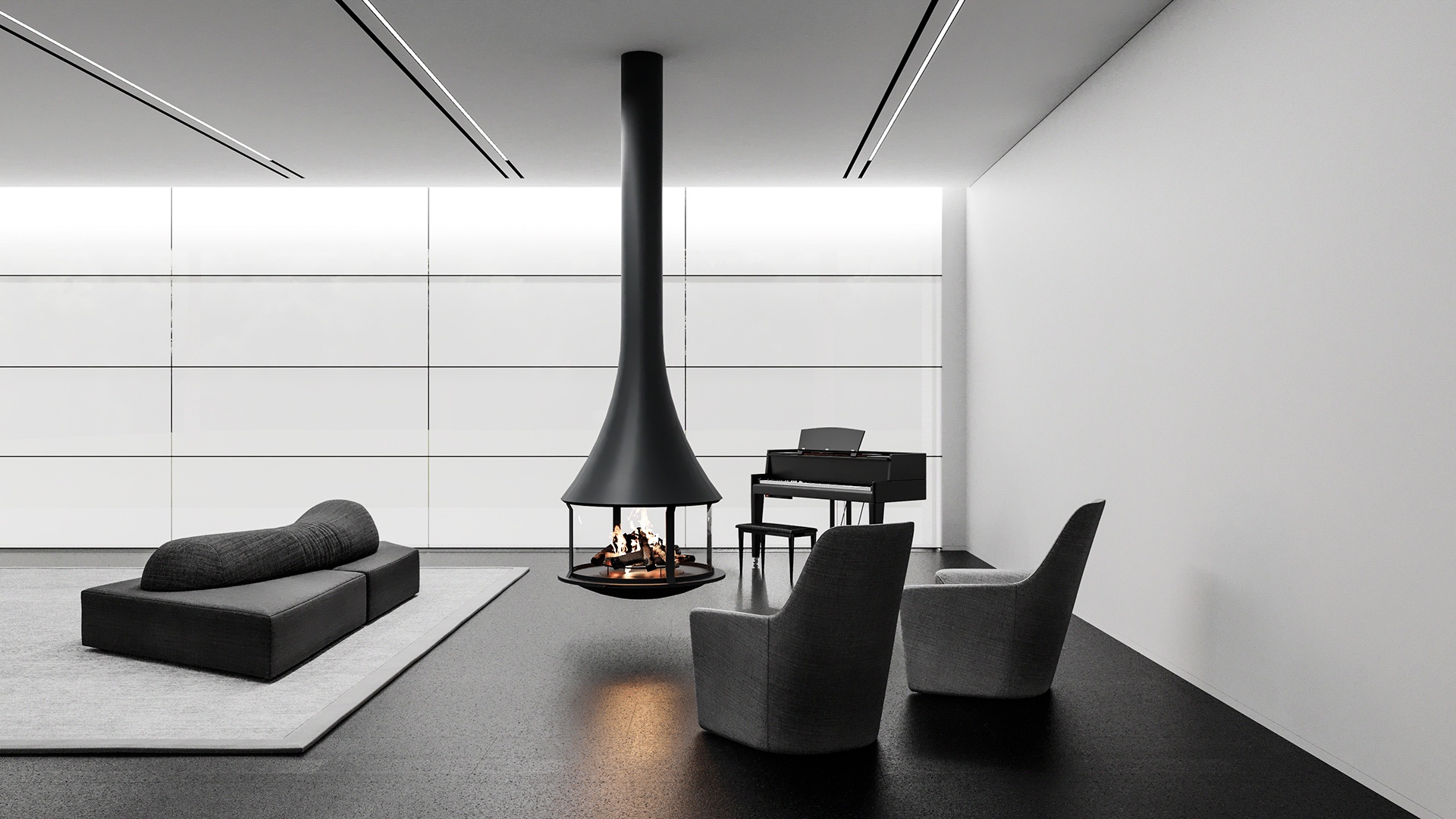 莫斯科黑白写意别墅  |  Oleg Kim作品-2