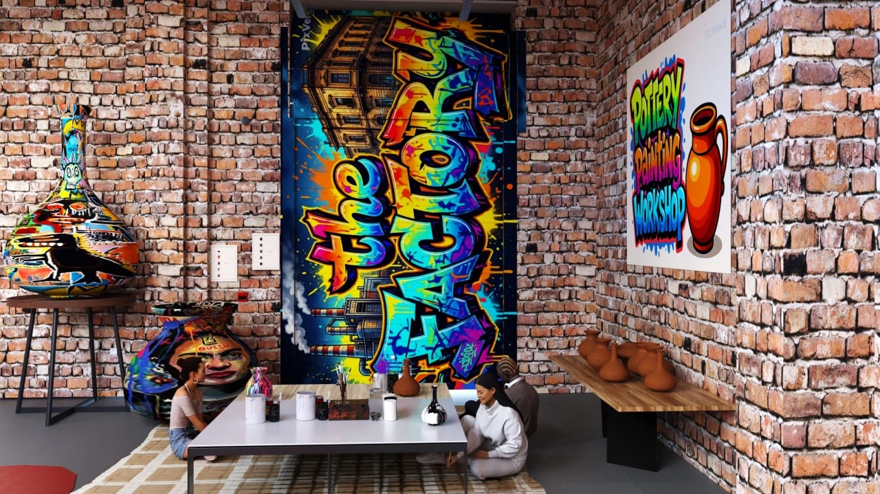 Graffiti art space “The factory downtown “-6