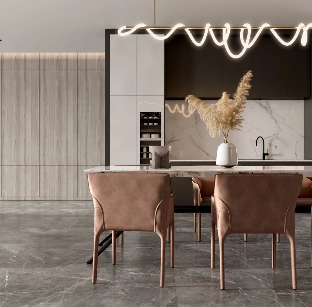 复地金融岛 390㎡现代轻奢家居，温馨舒适与时尚品质的完美融合-24