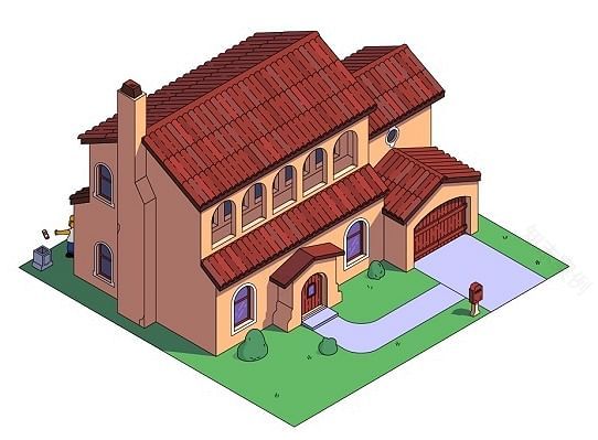 《辛普森一家》房屋8种不同建筑风格再设计丨HomeAdvisor-21