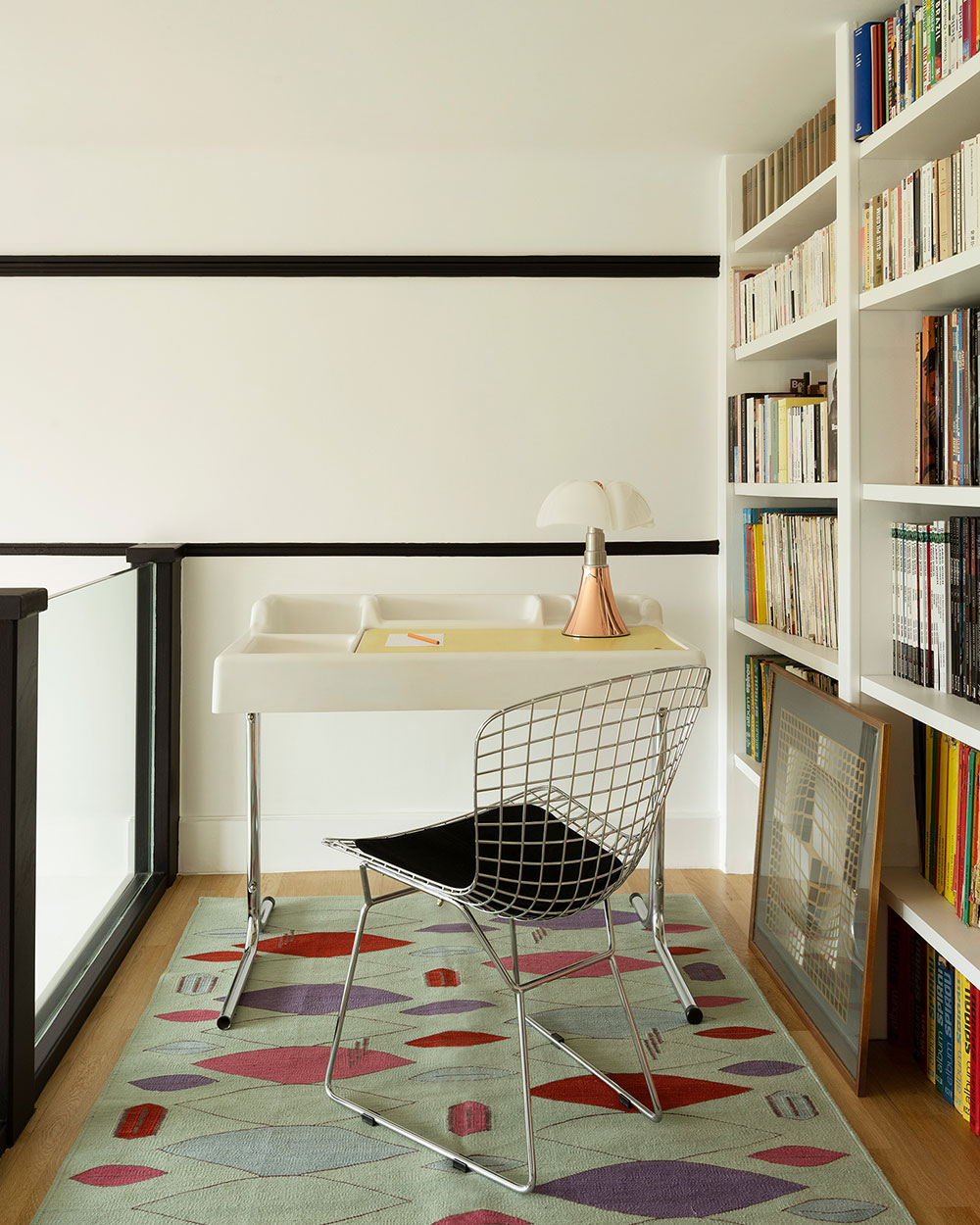 巴黎独特复式公寓 | 工业风与色彩艺术的完美融合-12