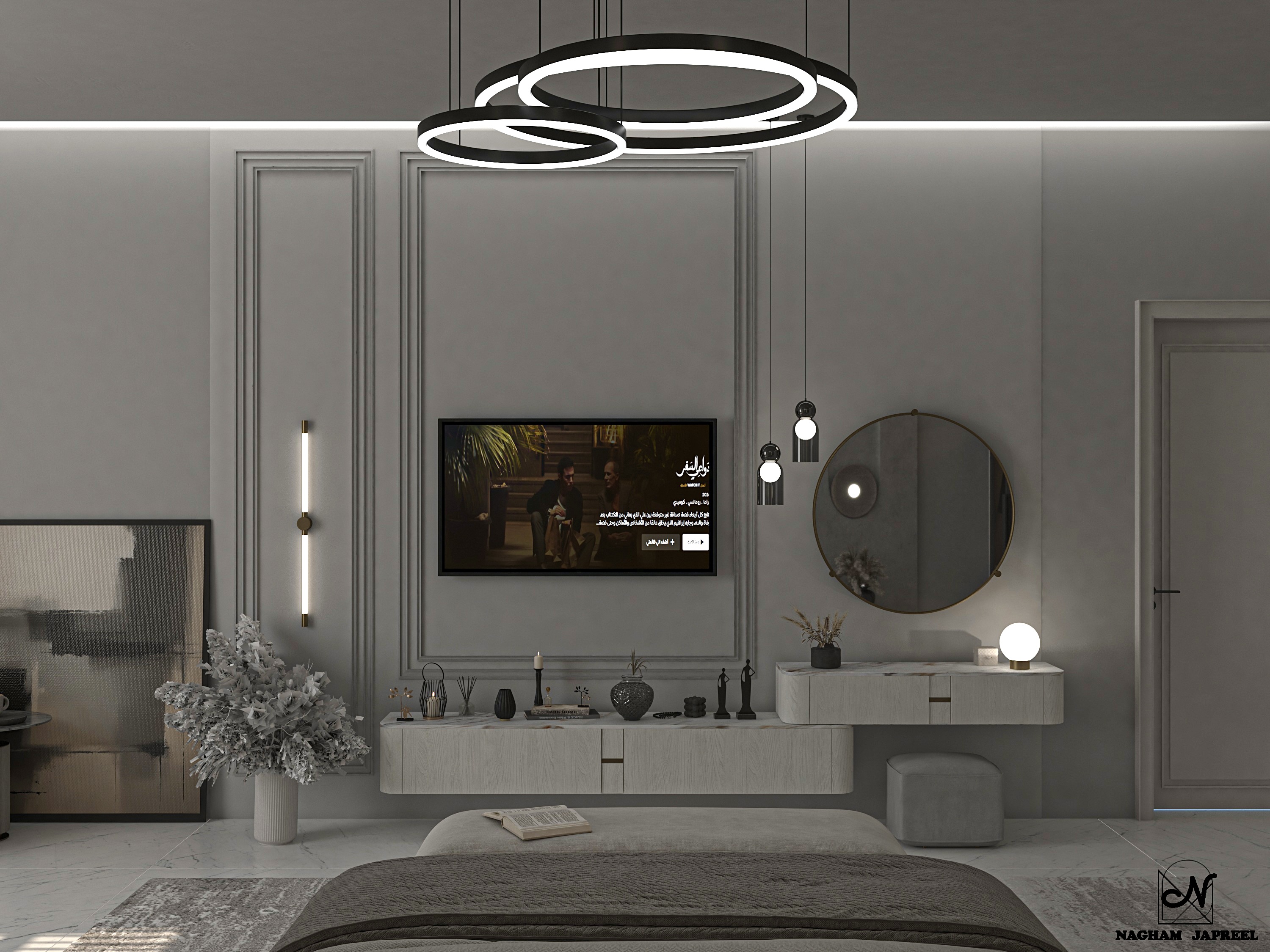 卧室带祈祷角设计丨nagham japreel-4