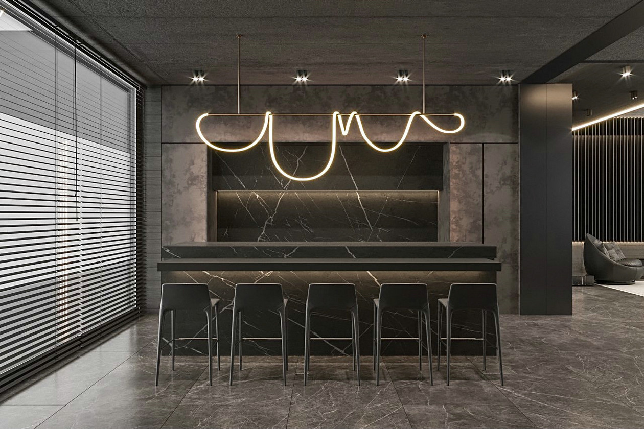 340㎡高级灰别墅设计-6