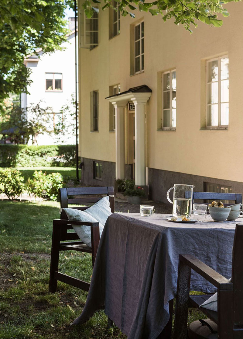 瑞典绿色乡村公寓 | 自然光与气的完美结合-17