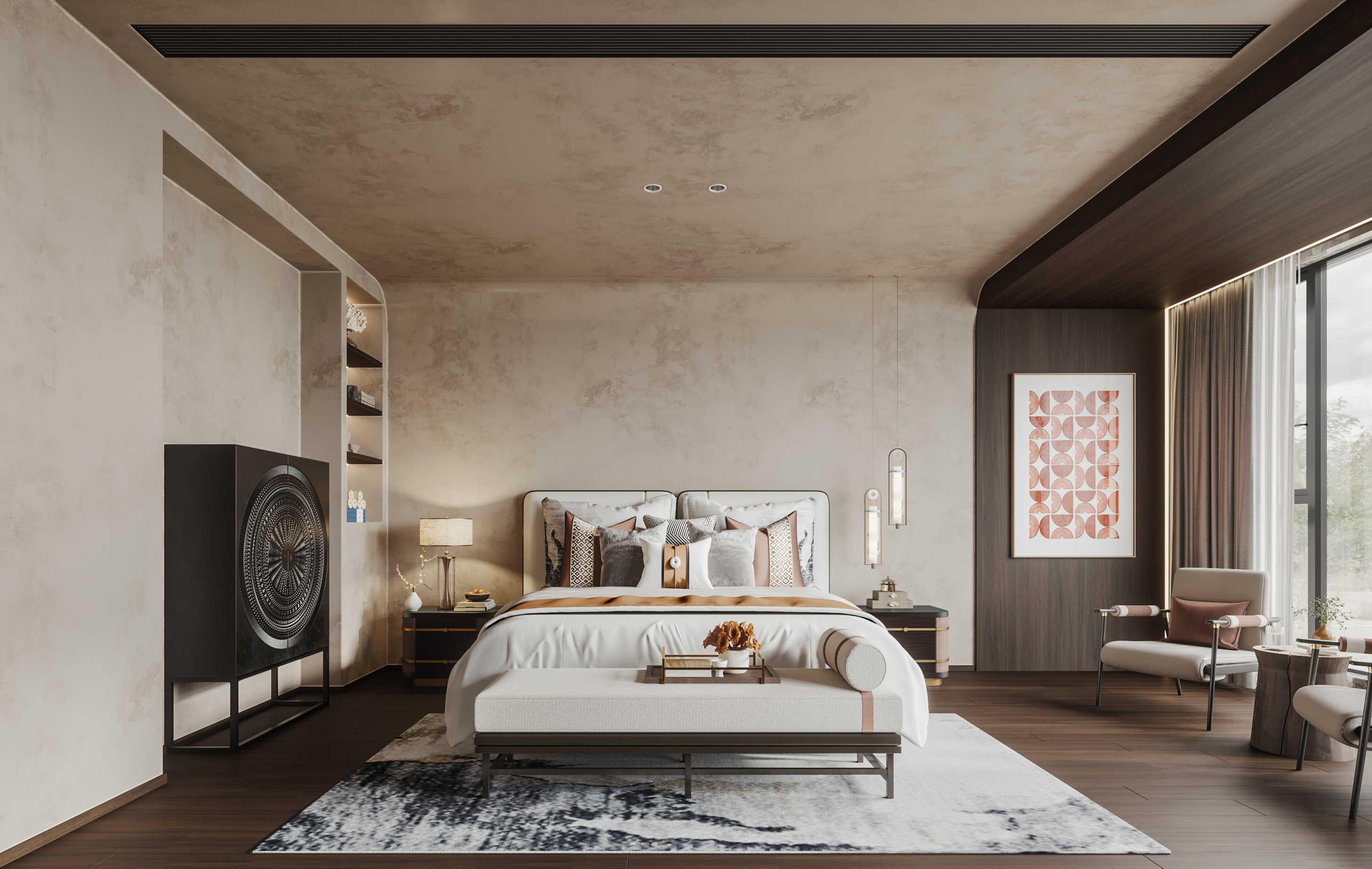 新中式风格平层-12