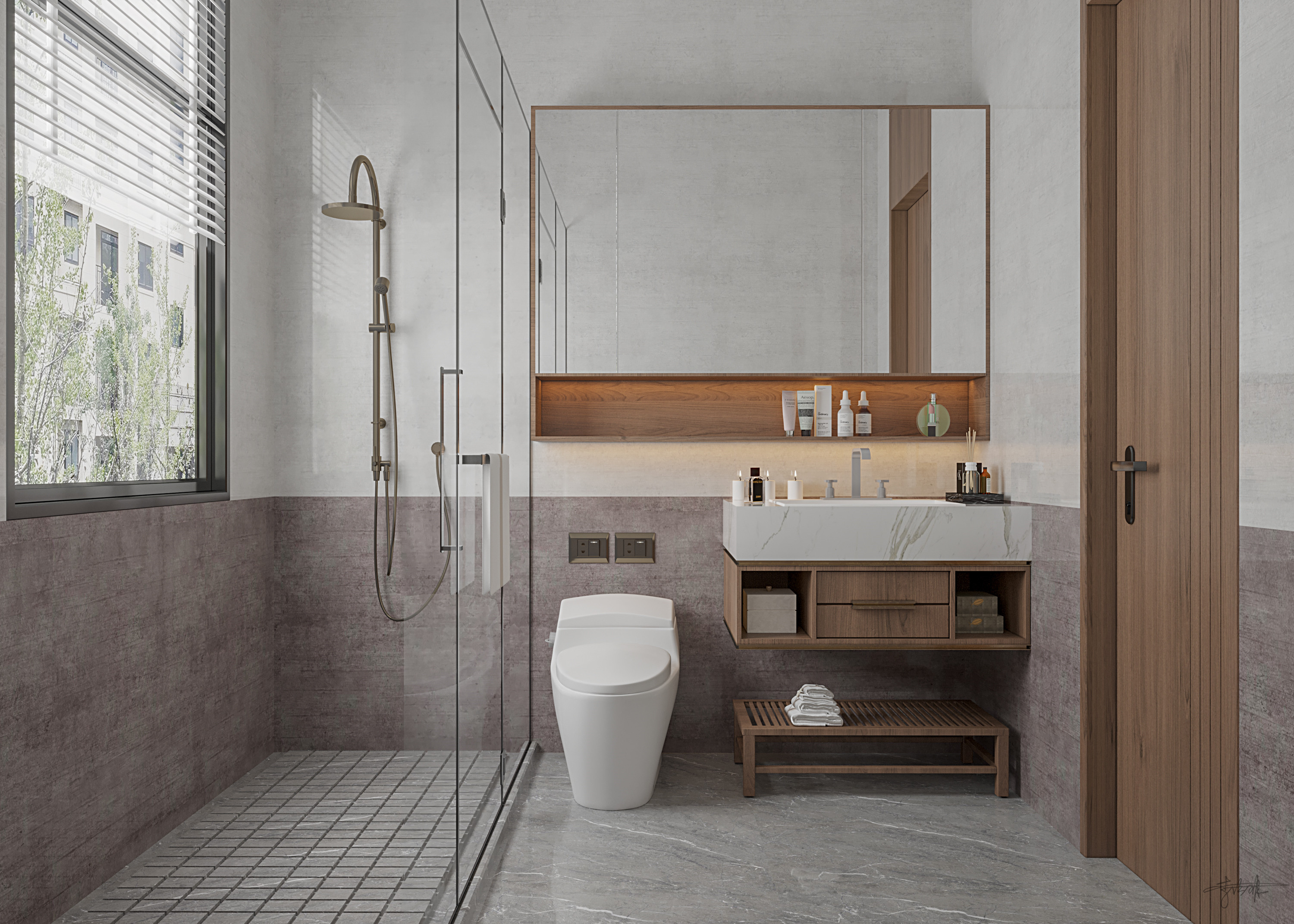 现代简约别墅设计丨星夜传图设计表现-9