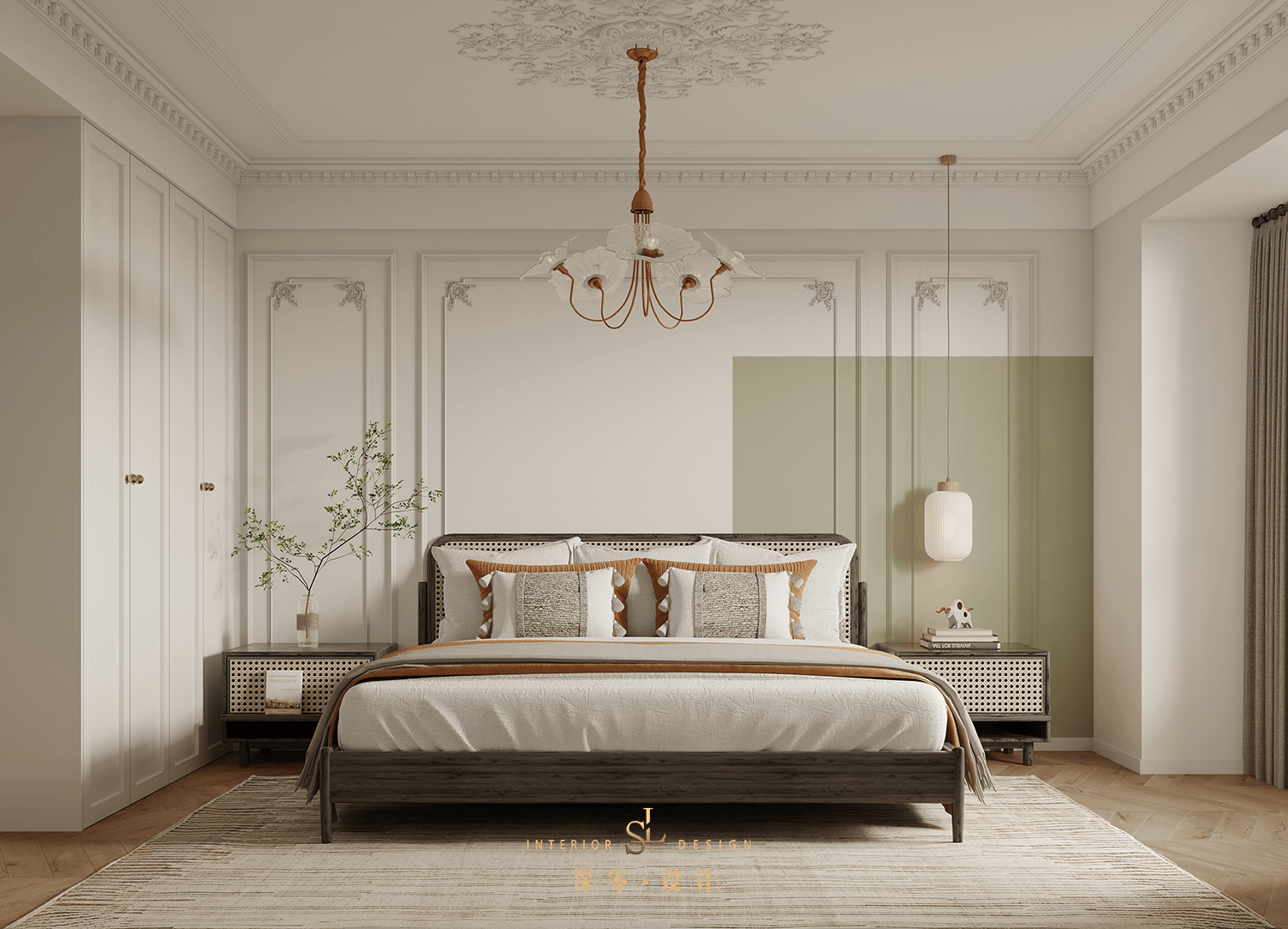 茶色复古家庭空间设计-15