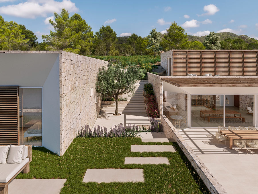 18 位建筑大师的伊维萨岛私人别墅设计,自然融入奢华-204