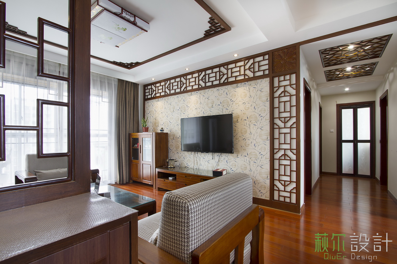 湖畔府邸·现代中式混搭家居设计-32