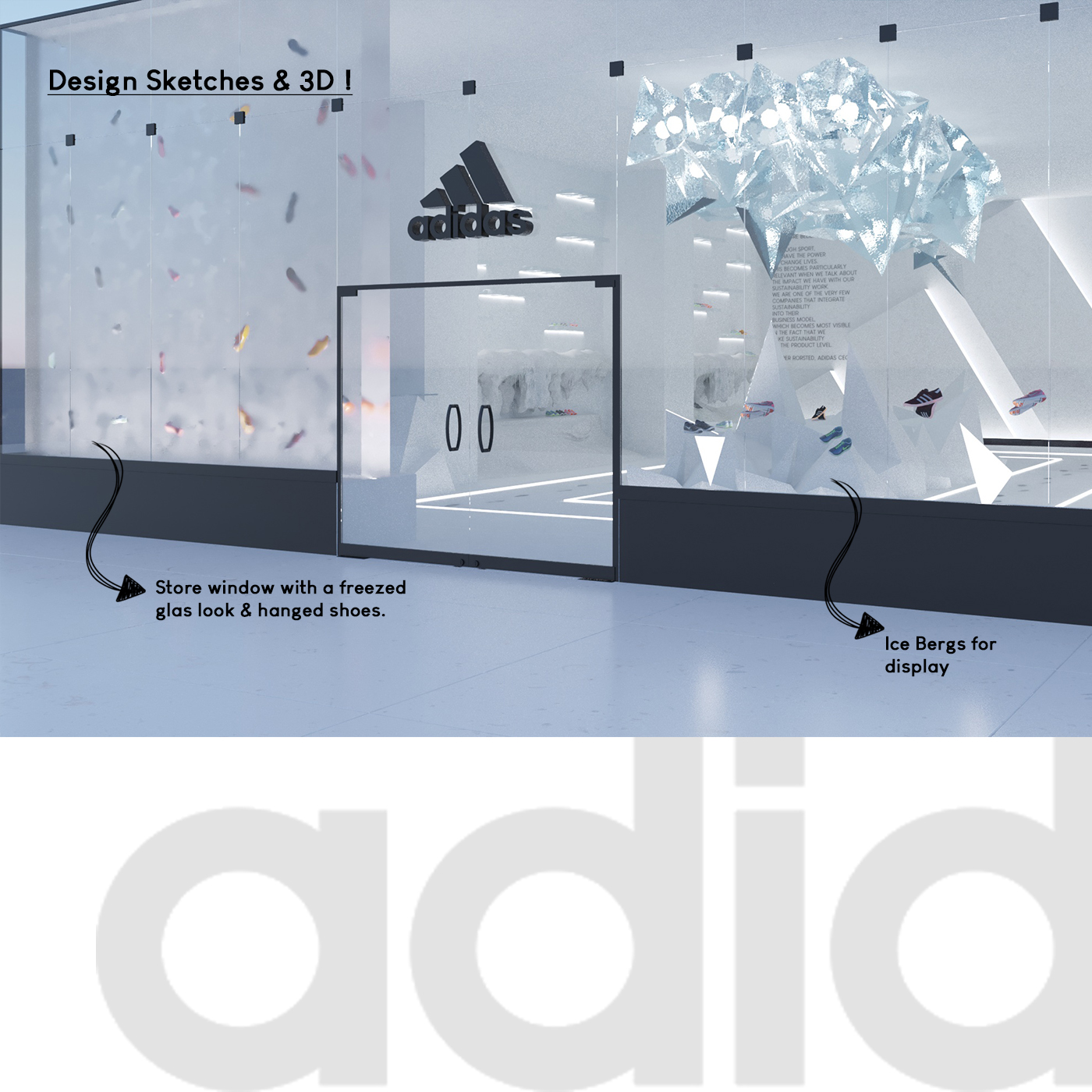 Adidas Sustainable Shoes Branch Interior Design-16