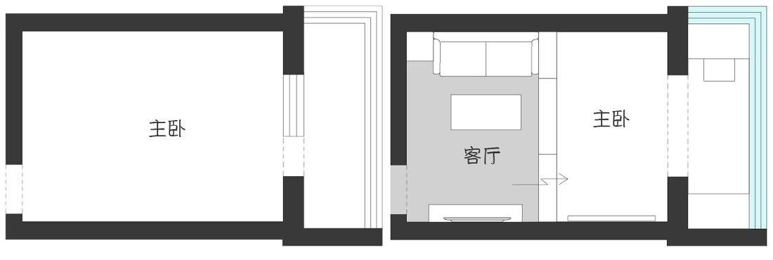北京 60 平长条老房翻新，打造南北通透日式小家-12